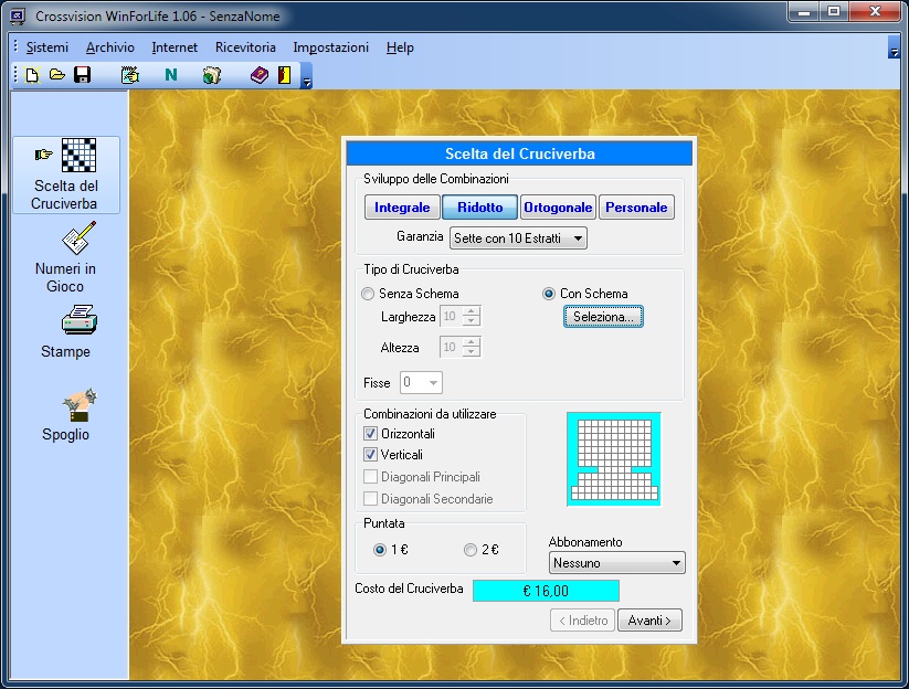 Software per sistemi a Criciverba WinForLife Classico