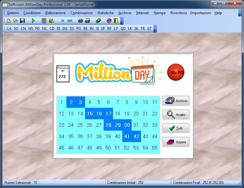 Programma per l'elaborazione di sistemi MillionDAY